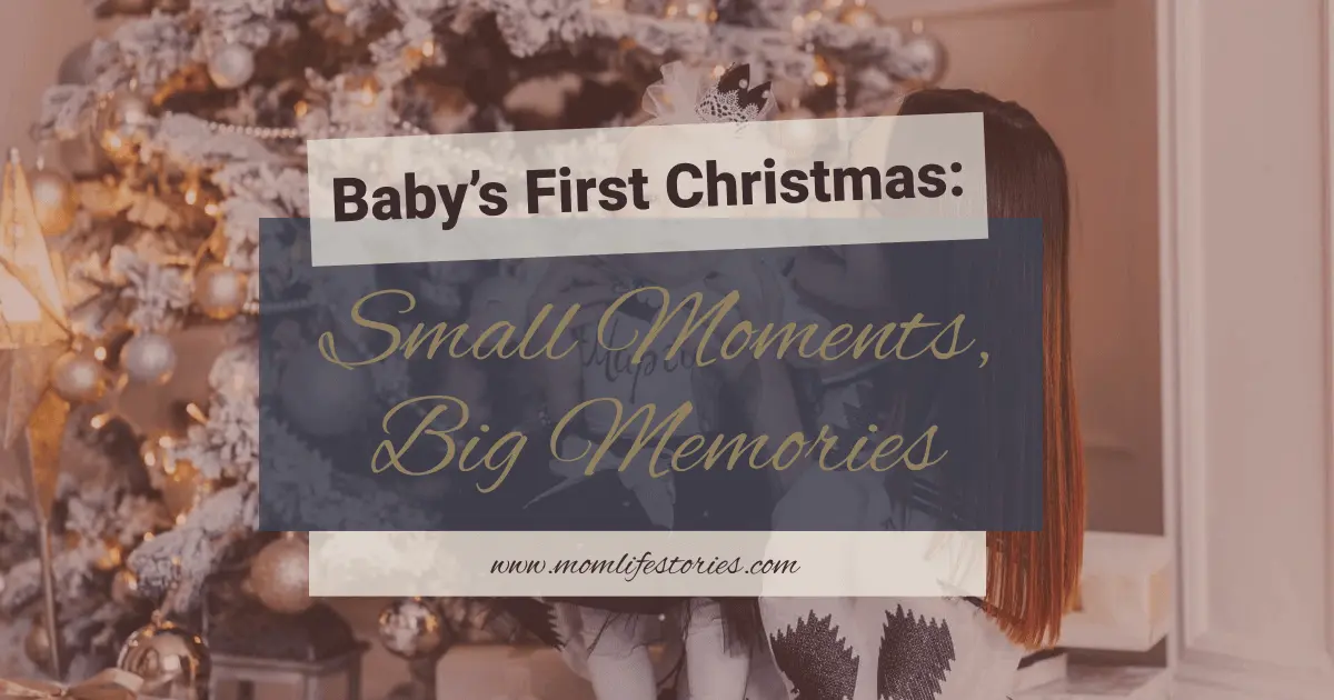 Your Baby’s First Christmas – Small Moments, First Memories Baby’s first Christmas – gift ideas and lasting memories in a cozy holiday scene with a baby and family.