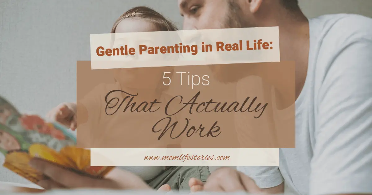 Gentle Parenting in Real Life – a father gently guiding his baby during a calm learning moment, showing patience, connection, and emotional safety.