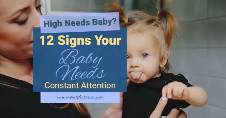 High needs baby being held by her mother while demanding constant attention, illustrating intense baby temperament, clinginess, emotional sensitivity, and high-needs parenting challenges.