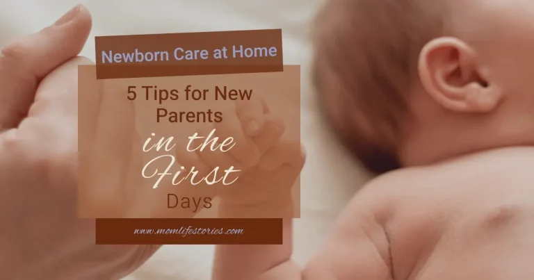 Newborn Care at Home – 5 Tips for New Parents in the First Days Newborn Care: baby holding mother’s finger during a calm bonding moment at home