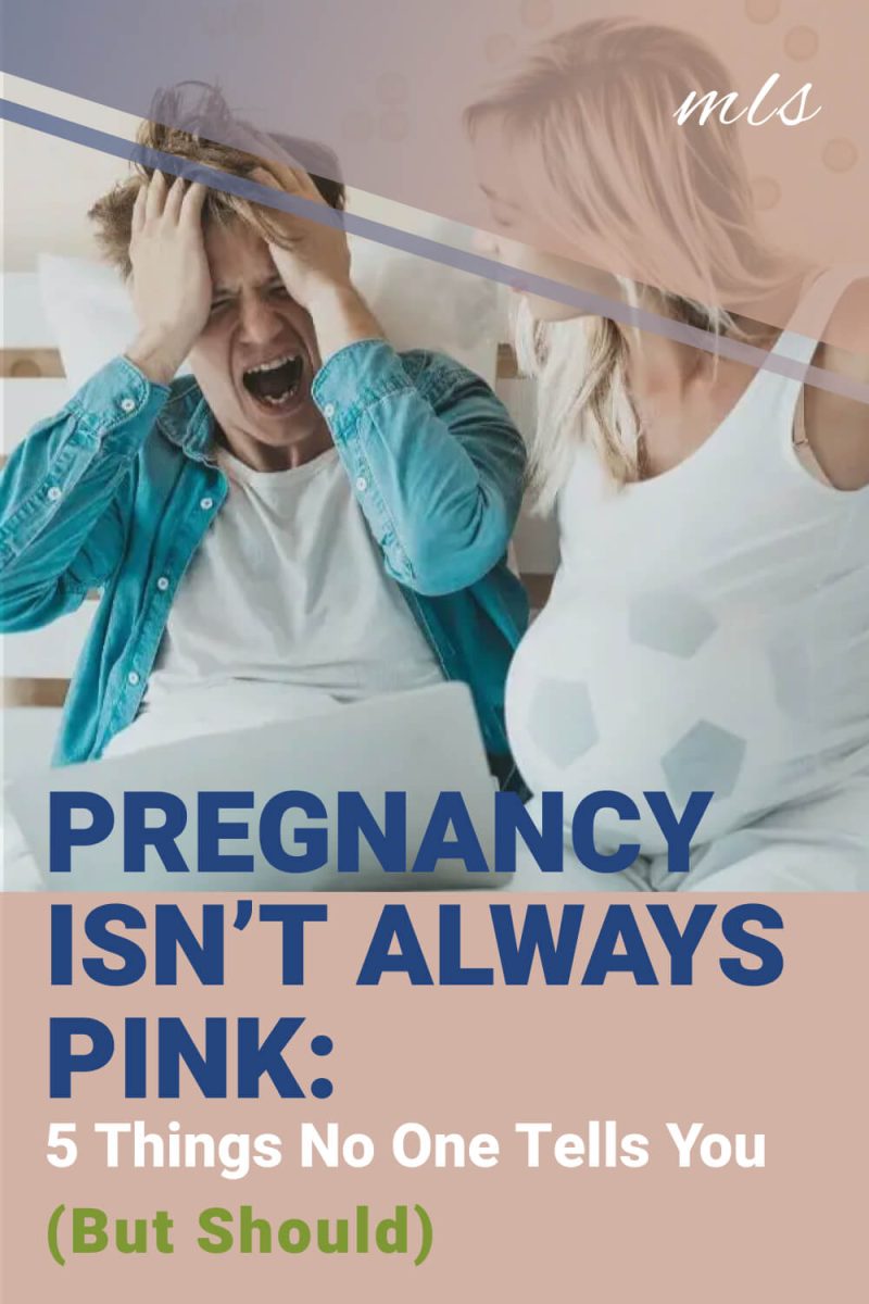 Pregnancy Isn’t Always Pink: 5 Things No One Tells You (But Should) Pregnant couple experiencing stress and emotional challenges during pregnancy, illustrating the less-discussed realities of pregnancy, relationship changes, mood swings, expectations, and the 5 things no one tells you about pregnancy.