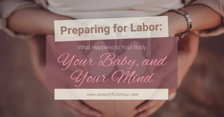 Preparing for Labor: What Happens to Your Body, Your Baby, and Your Mind Pregnant woman preparing for labor with her partner, standing outdoors while he holds baby shoes