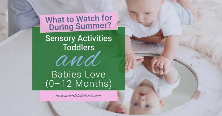 Baby exploring reflection and textures during playtime, supporting early learning and development through sensory activities toddlers and babies naturally enjoy in the first year.